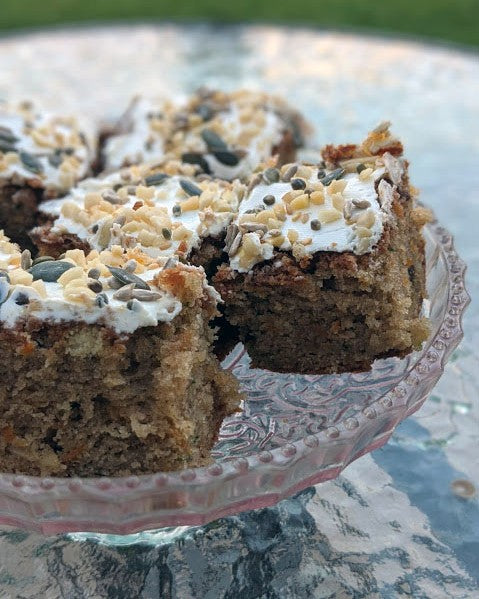 CARROT & COURGETTE CAKE SQUARES