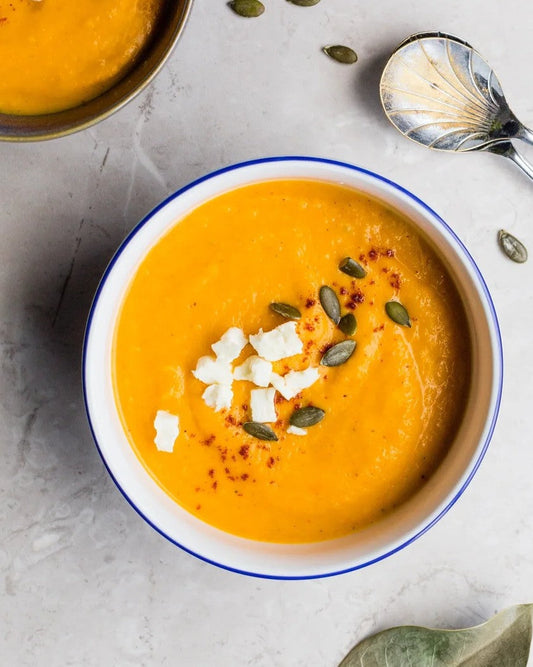 SPICY CARROT, COURGETTE & CORIANDER SOUP