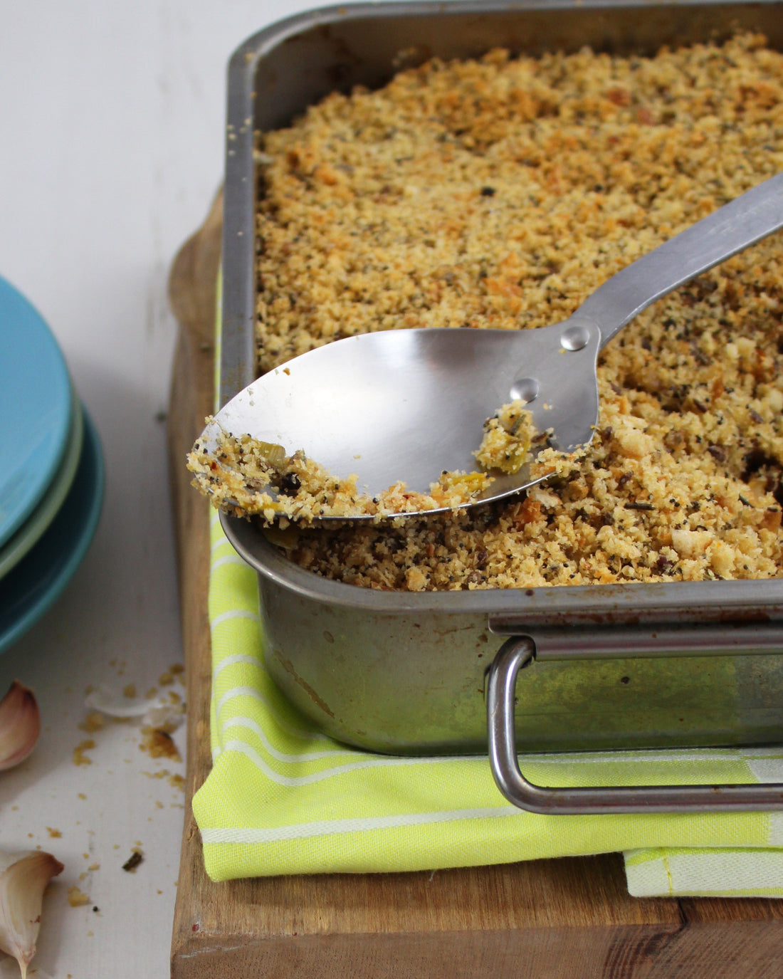 SWEET POTATO, LEEK & ROSEMARY CRUMBLE